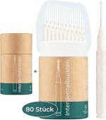 VIGOROUS® 80 Stk. Vorteilspack nachhaltige Interdentalbürsten - ISO 1, 0,4 mm - Zahnzwischenraumbürsten für gründliche Zahnreinigung Zwischenräume - Dentalbürsten - praktische Zwischenraum Zahnbürsten (Kopie)