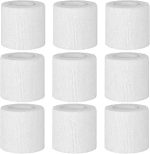 Selbstklebender Verband, 9 Rollen x 5cm x 4,5m Pflaster Rolle Verbandsmaterial, Elastische Binde Bandage Fixierbinde Haftbandage Selbstklebend