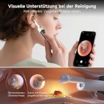 BEBIRD R1 Ultra Ohrenschmalz Entferner Kamera, Ohrenreiniger Komplett-Set mit Sichtbarer Dropper & Pinzette Für Familie-Blau – Bild 3