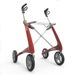 byACRE Carbon Ultralight Rollator faltbar mit Softrädern und Ankipphilfe - nur 4,9kg - weiß