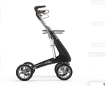 byACRE Carbon Ultralight Rollator faltbar mit Softrädern und Ankipphilfe - nur 4,9kg - weiß – Bild 3