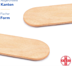 AIESI® Holzspatel Mundspatel Zungenspatel aus holz einweg STERIL (100) – Bild 3